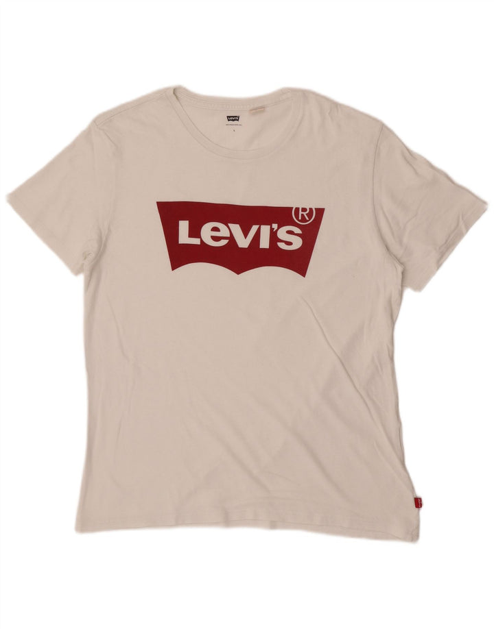 Levi's Tee-Shirt Graphique Homme Blanc Large