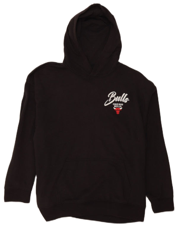 NBA Garçons Chicago Bulls Graphic Loose Fit Sweat à capuche 13-14 ans XL Noir