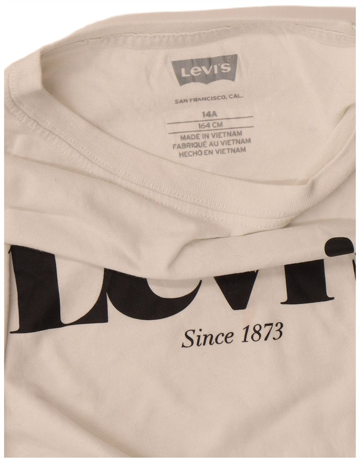 Levi's T-Shirt Graphique Garçon 13-14 ans Blanc
