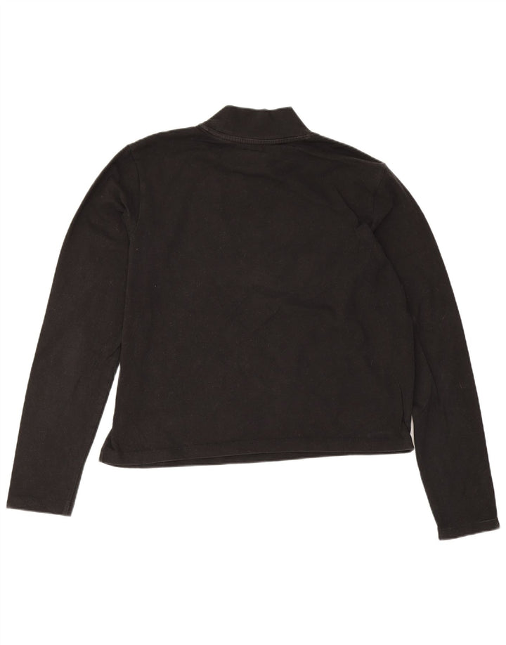 Puma Haut court graphique à manches longues pour femme UK 12 Noir moyen
