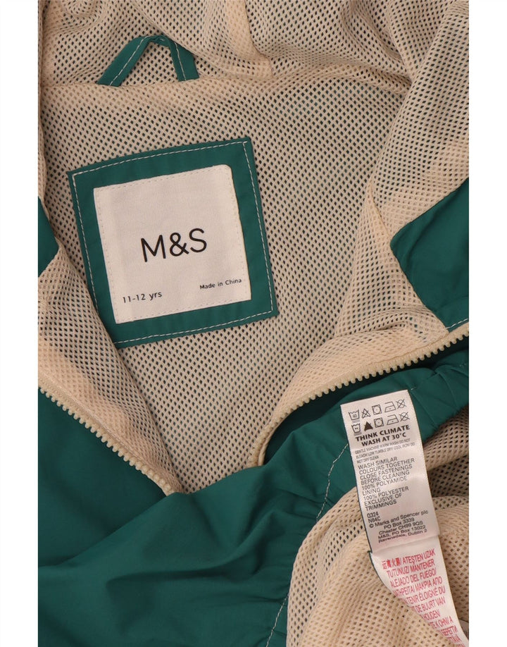 Marks & Spencer Veste de pluie surdimensionnée à capuche pour garçon 11-12 ans Vert
