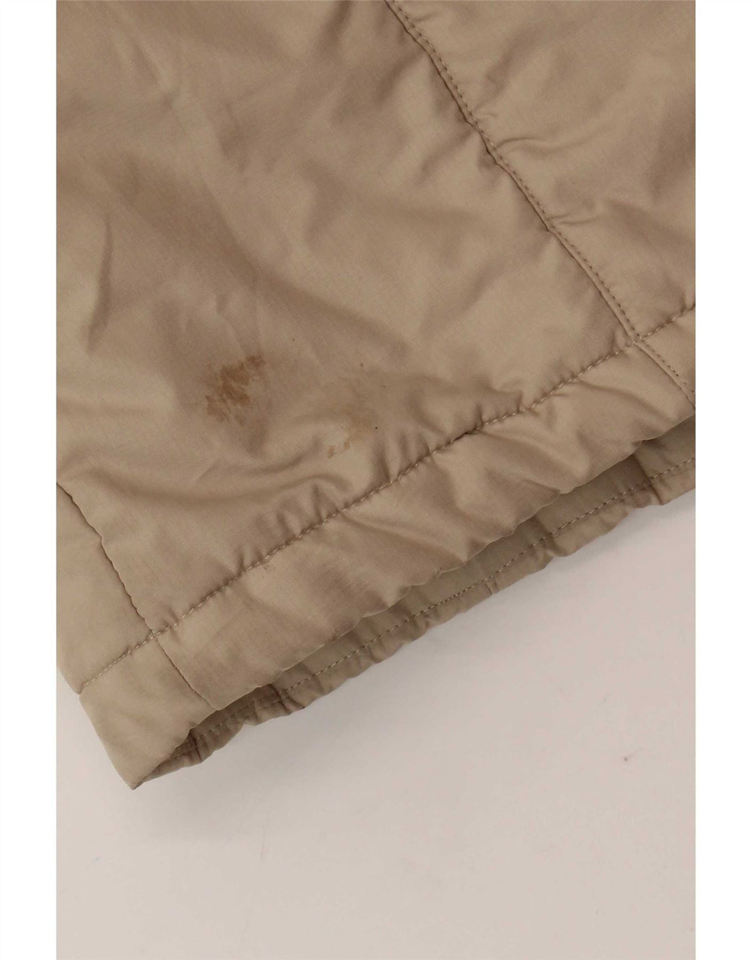 Jack Wolfskin Manteau rembourré à capuche pour femme UK 12/14 Polyester beige moyen