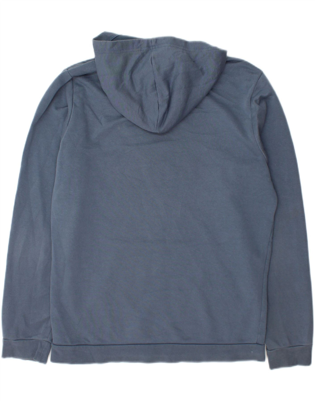 ADIDAS Mens Graphic Hoodie Jumper Medium Blue Cotton Vintage Adidas and Second-Hand Adidas from Messina Hembry 