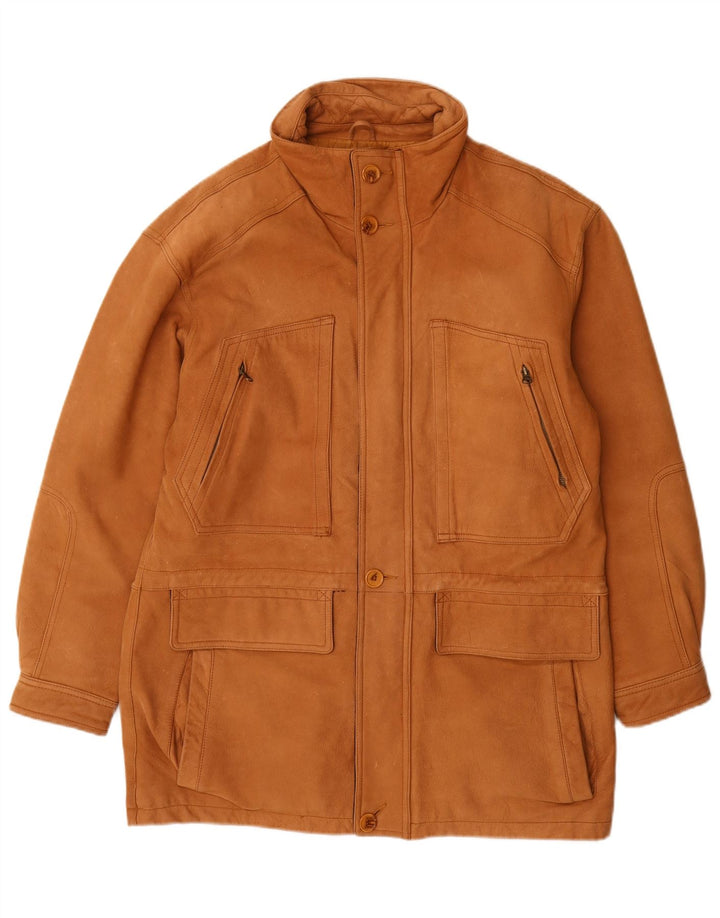 Rover&Lakes Manteau en cuir pour homme IT 46 Petit cuir marron