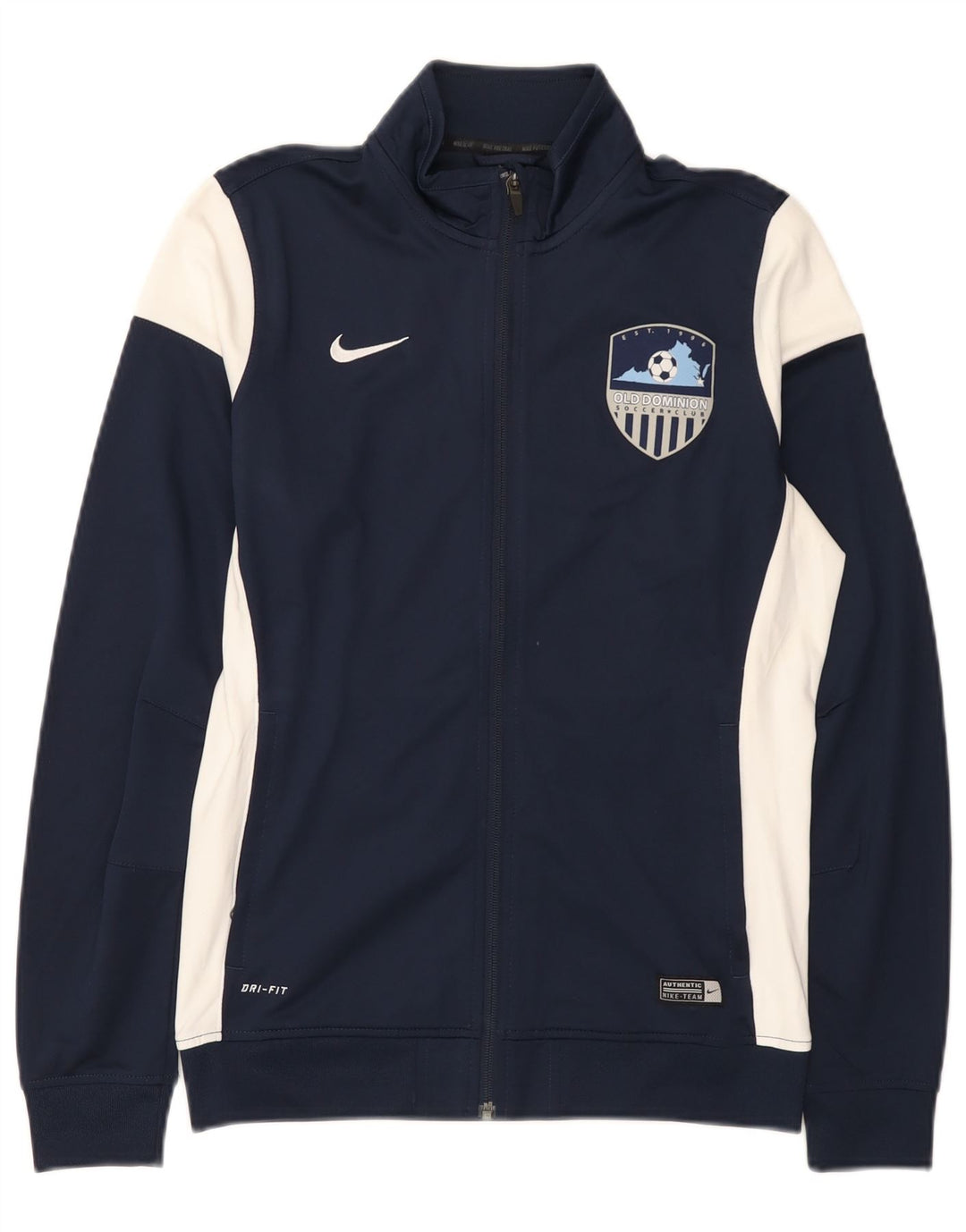 Veste de survêtement Nike Dri Fit pour homme, bleu marine moyen, color block