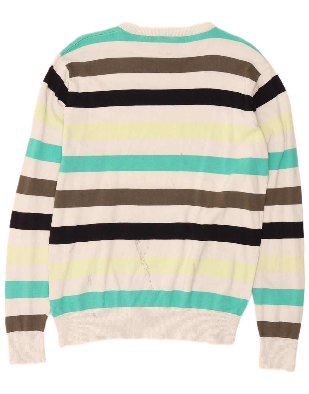 Jack & Jones Pull à col rond pour homme, grandes rayures multicolores