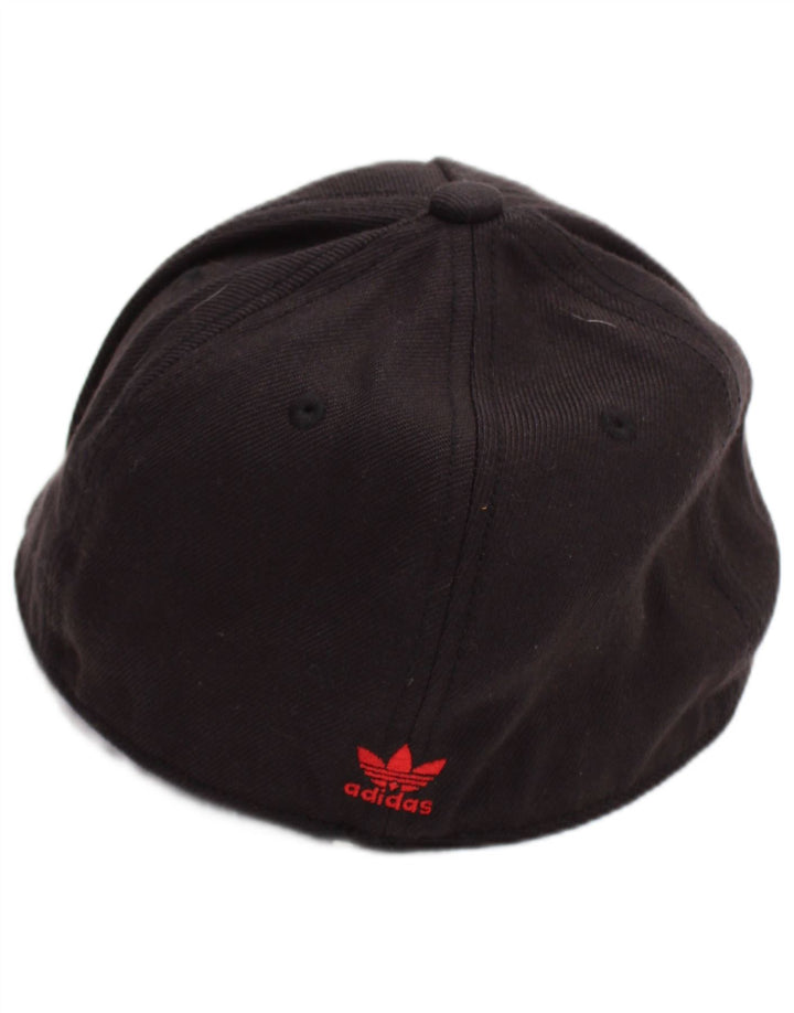 Casquette de baseball graphique Adidas pour hommes, petite, en acrylique noir
