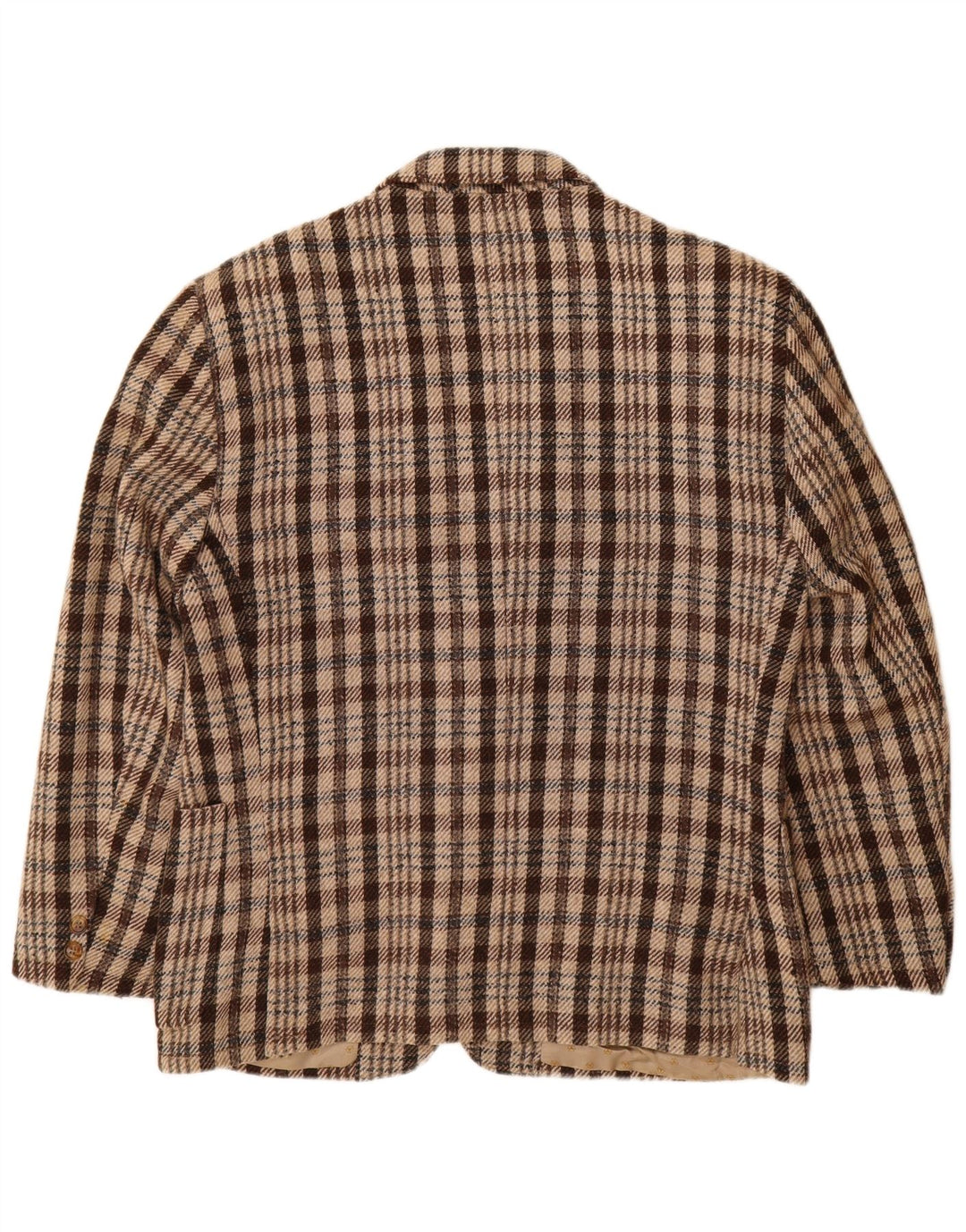 Carrera Veste blazer à 2 boutons pour homme UK 38 Marron moyen à carreaux