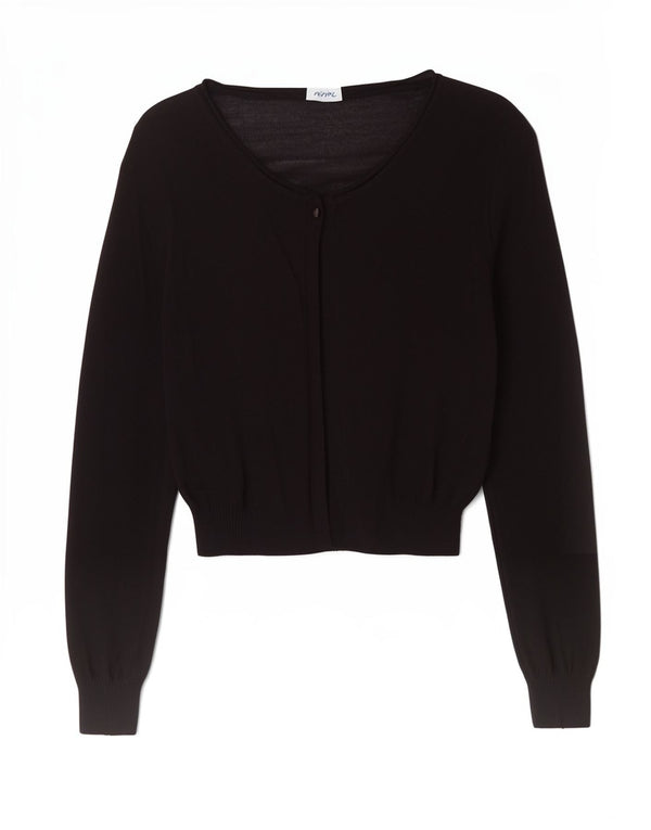 Max & Co. Haut cardigan court pour femme UK 12 Noir moyen
