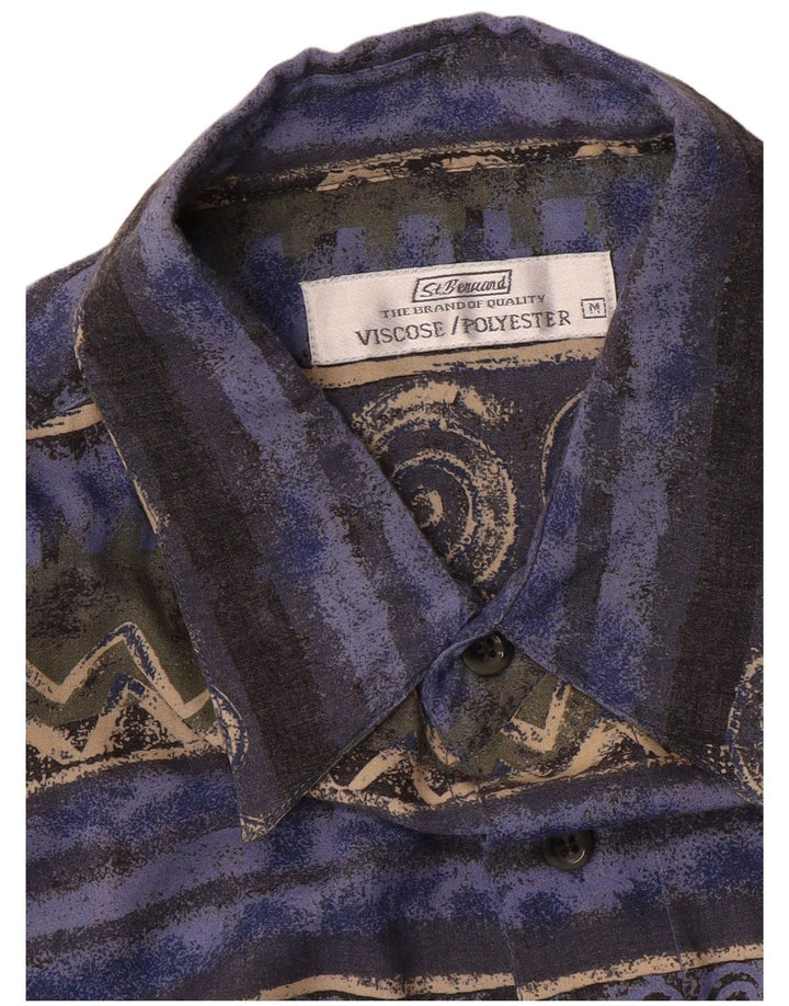 St. Bernard Chemise à Manches Courtes Homme Viscose Géométrique Multicolore Moyen
