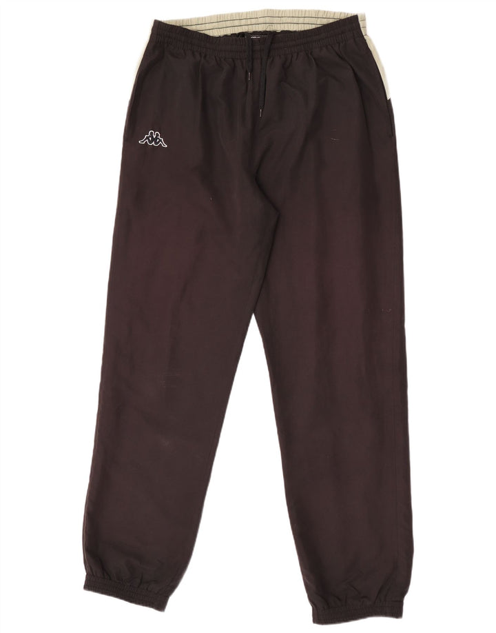 Kappa Pantalon de survêtement pour homme Pantalon de jogging Large Noir Colorblock Polyester