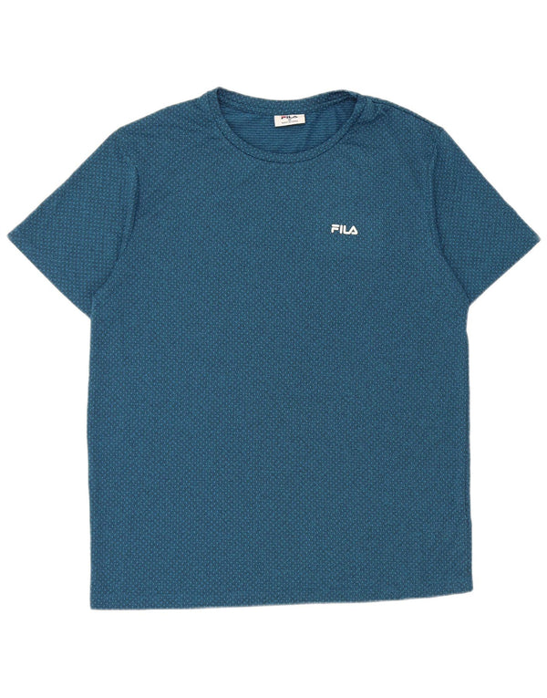 Fila T-Shirt Homme Bleu Moyen Pois Polyester