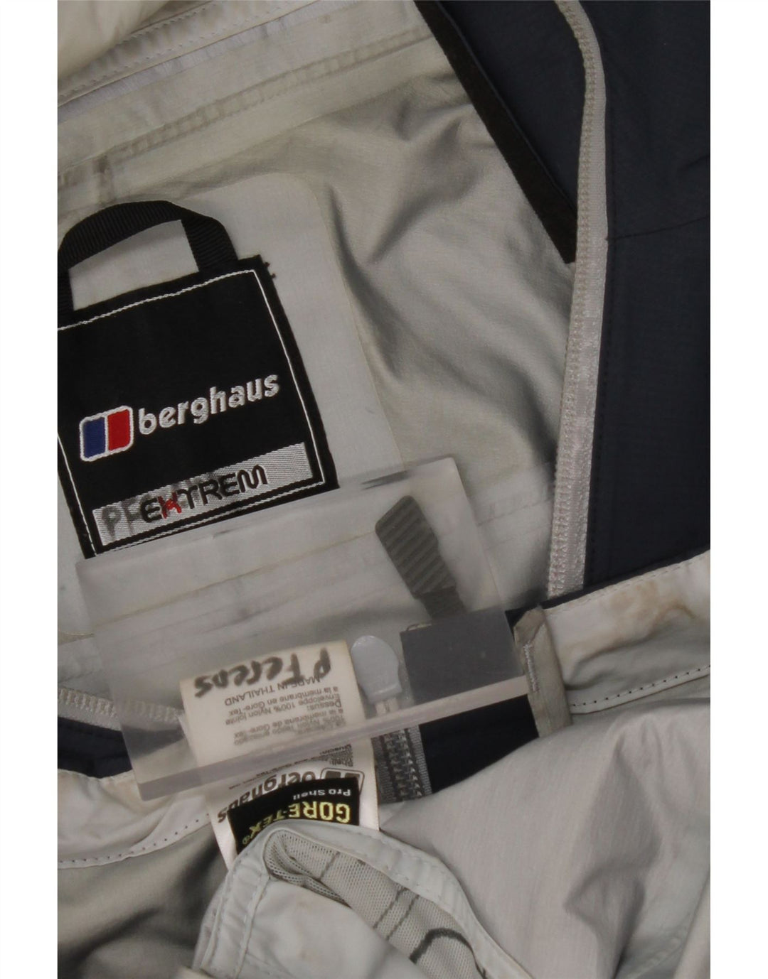 BERGHAUS Veste de pluie à capuche pour homme UK 38 Medium Bleu marine Nylon