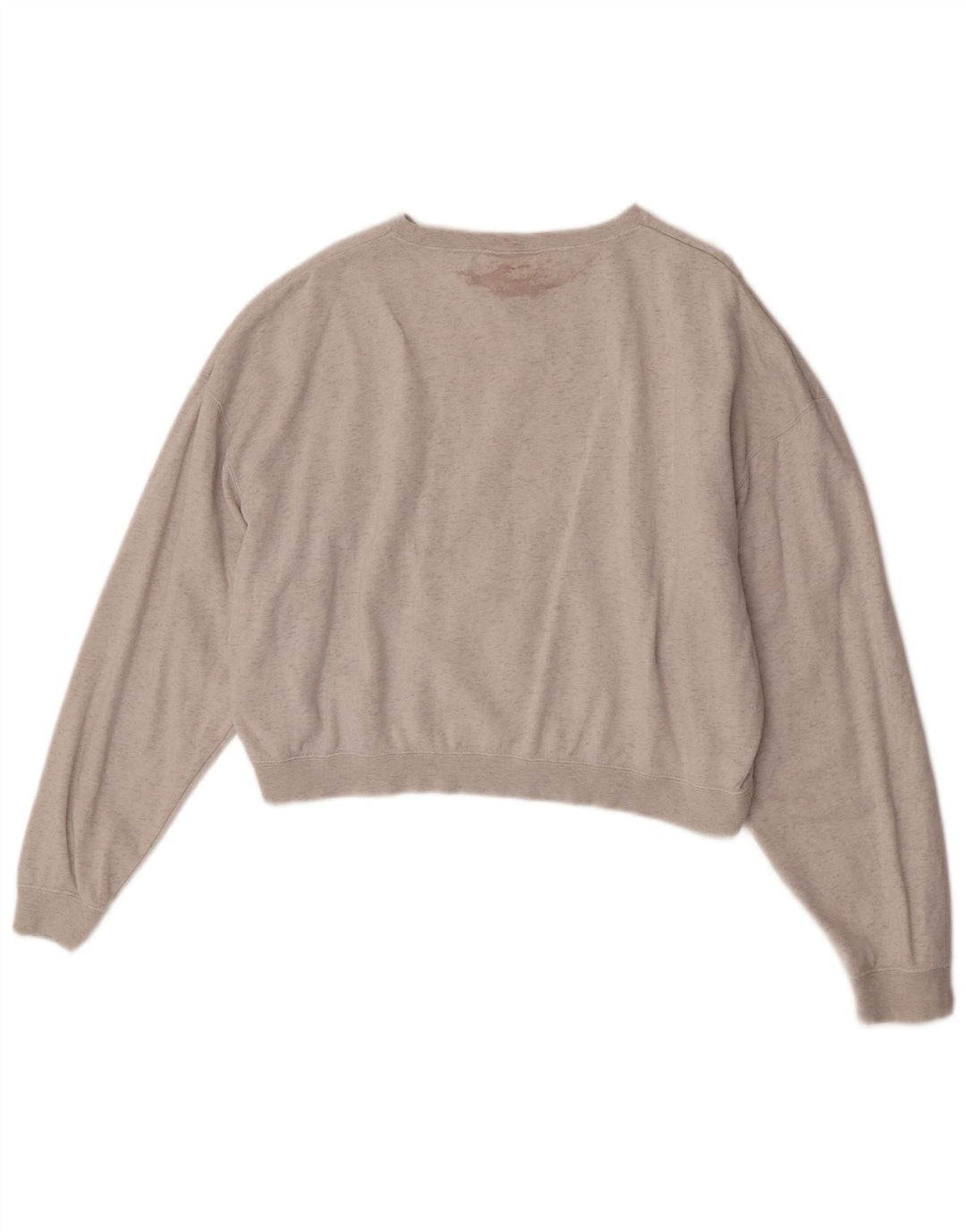 Nike Sweat-shirt court surdimensionné pour femme UK 14 Gris moyen rayé