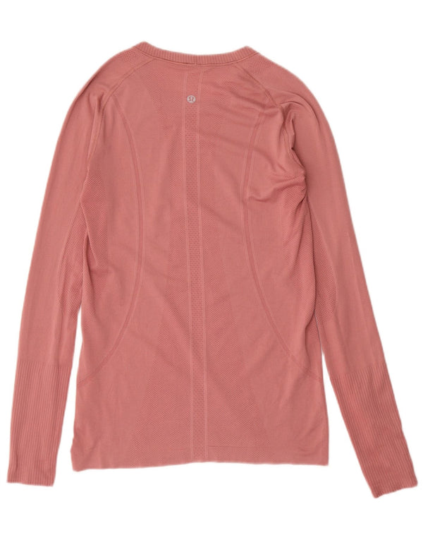 Lululemon Haut à manches longues pour femme UK 12 Rose moyen