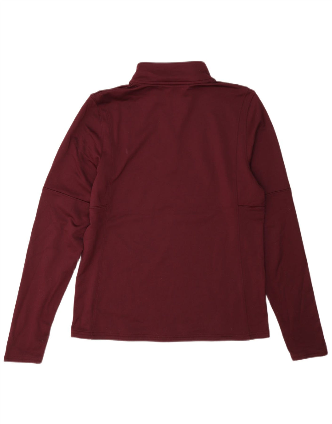 Under Armour Haut à col zippé et manches longues pour femme UK 14 Bordeaux moyen