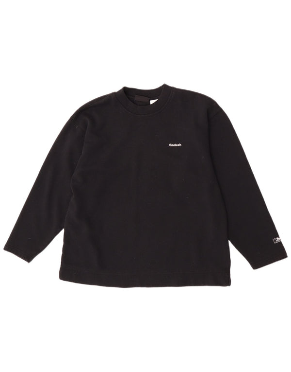 Reebok Sweat-shirt pour femme UK 42 Medium Noir Polyester