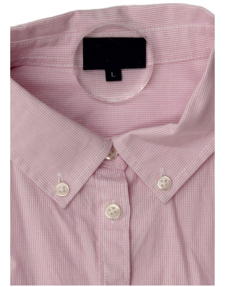 Kappa Chemise Femme UK 16 Grand Coton à Carreaux Rose