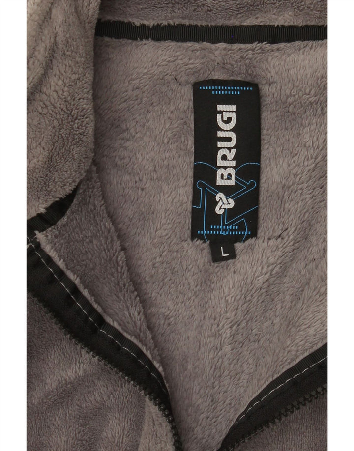 BRUGI Veste polaire pour homme UK 40 Large Gris