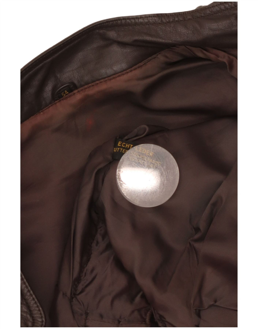 Veste en cuir Bomber homme vintage EU 54 2XL Cuir marron