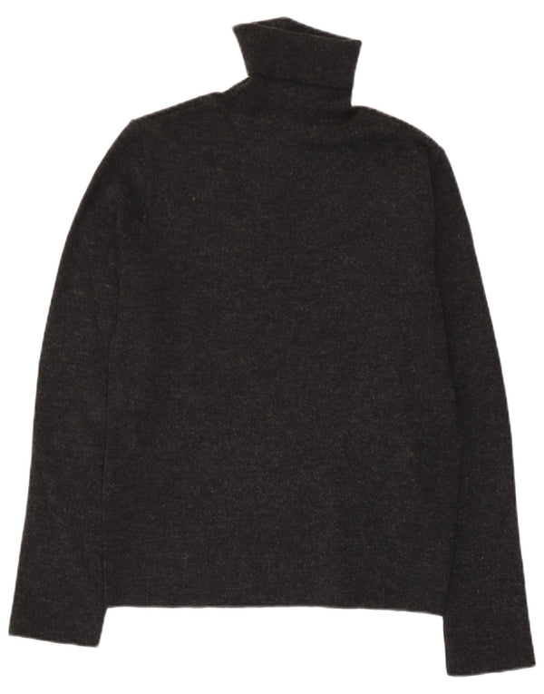 Zara Pull col roulé pour femme UK 12 Acrylique moucheté gris moyen