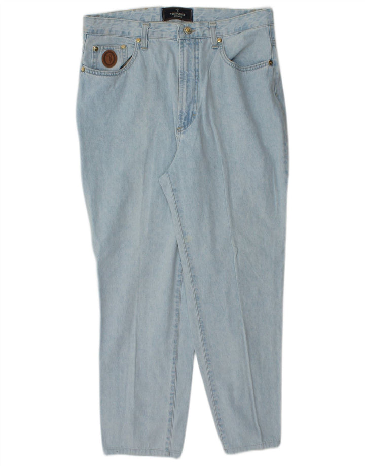 Trussardi Jean Court W34 L25 Bleu Coton Homme