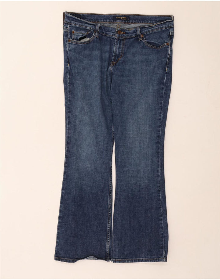 Levi's Womens 524 Too Superlow Bootcut Jeans Taille 13 Grand W34 L28 Bleu