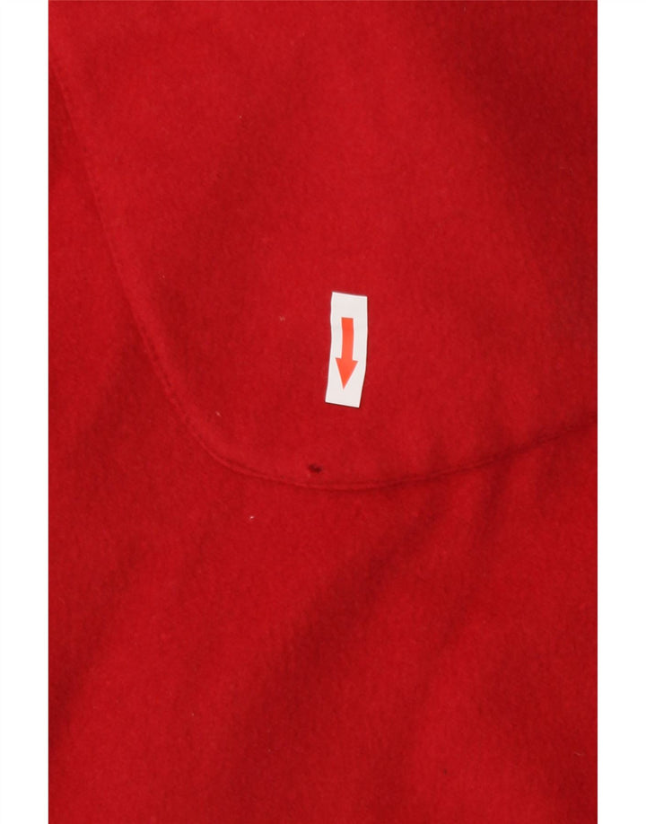 Jimmy Hourihan Manteau poncho à capuche pour femme Taille unique Laine rouge