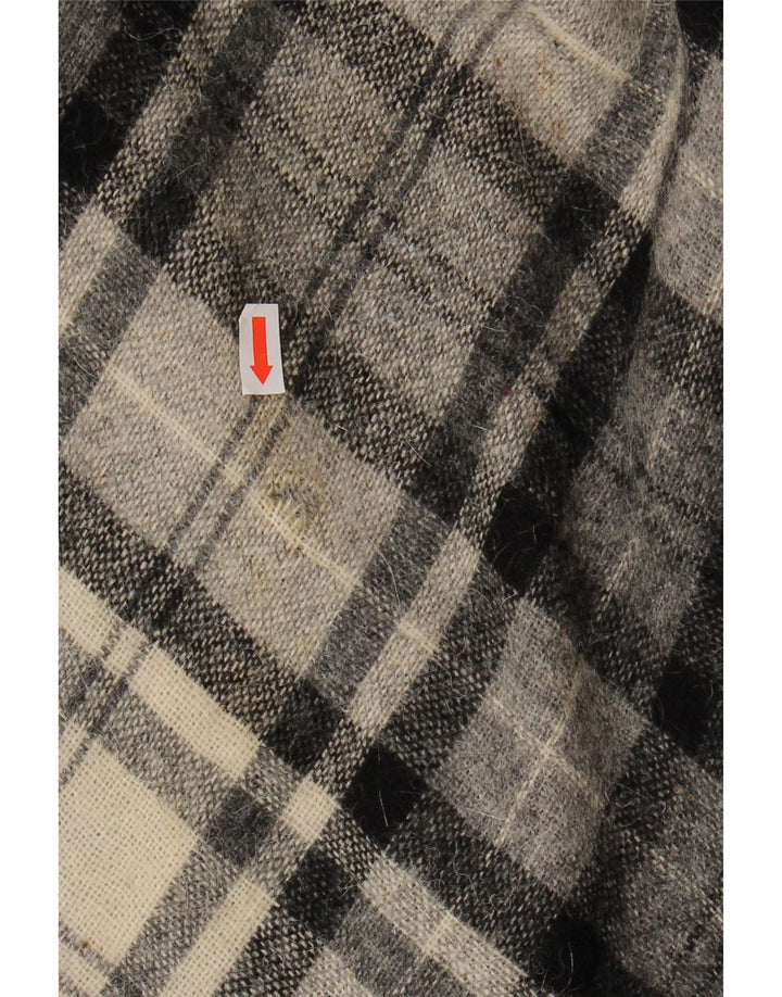 jupe évasée femme vintage EU 40 Medium W28 Gris Check