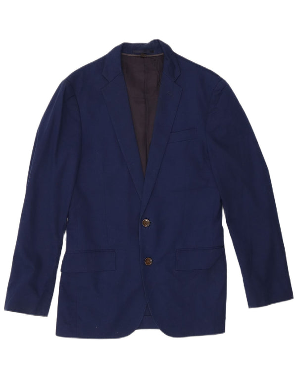 J. Crew Hommes Ludlow 2 Bouton Slim Fit Blazer Veste UK 34 XS Bleu
