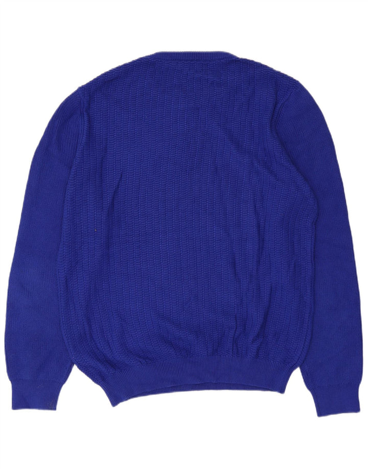 Reiss Pull à col rond pour homme en coton bleu Taille L