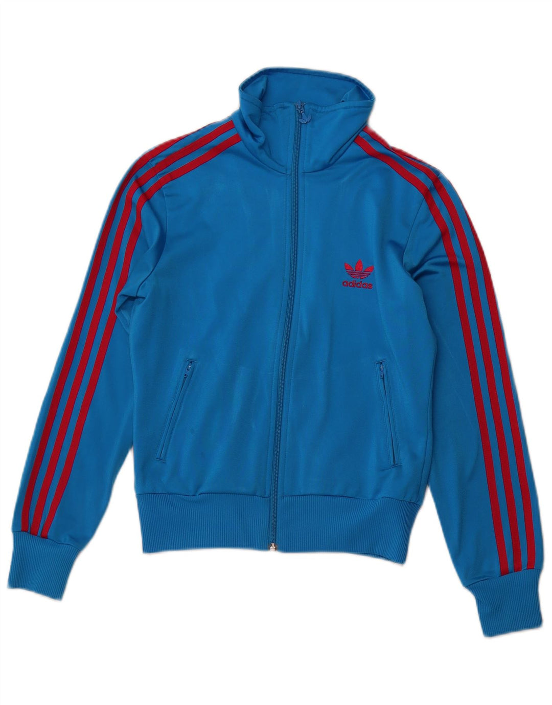 Adidas Veste de survêtement graphique pour femme EU 36 Petit Bleu Polyester