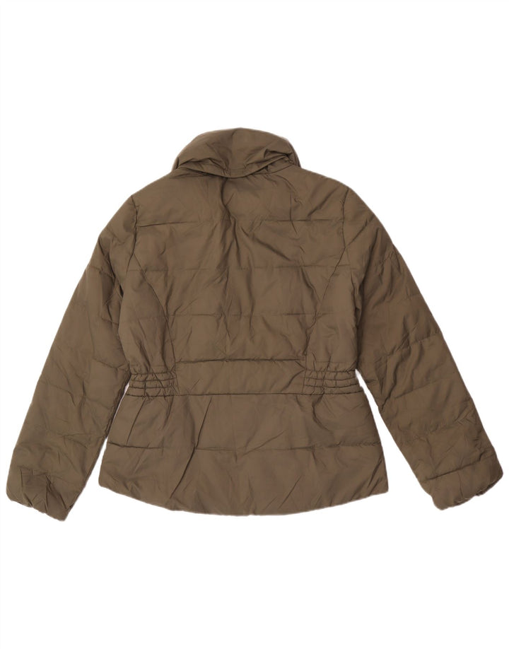 Marks & Spencer Veste matelassée à capuche pour femme UK 12 Kaki moyen Polyester