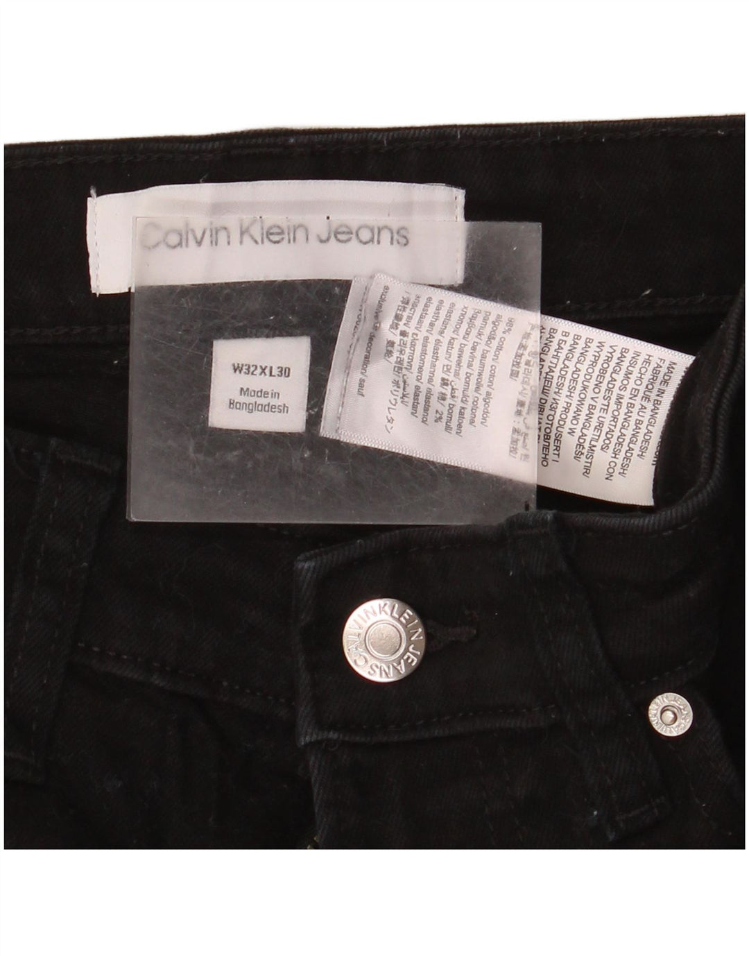 Calvin Klein Jean skinny homme W32 L30 coton noir