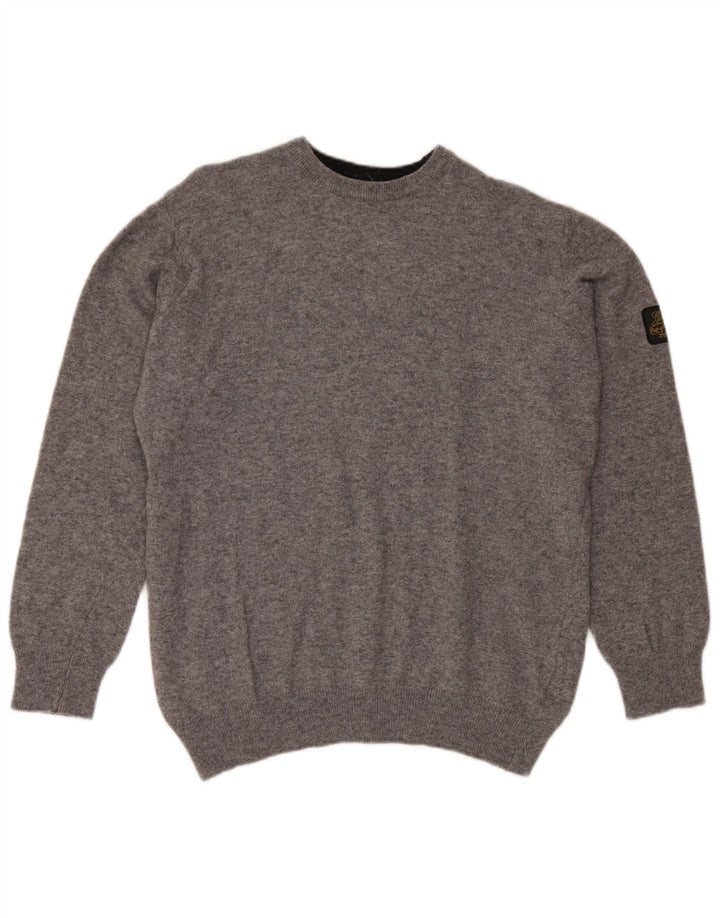 REFRIGIWEAR Pull Col Rond Homme Gris Moyen