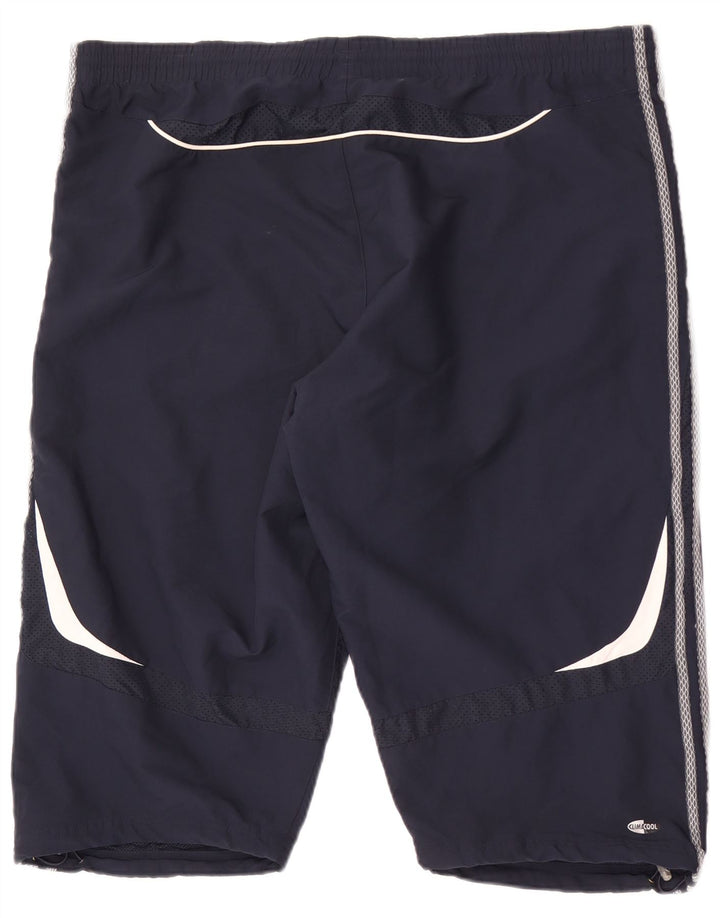 Adidas Short de sport Climacool pour homme 2XL Bleu marine Polyester