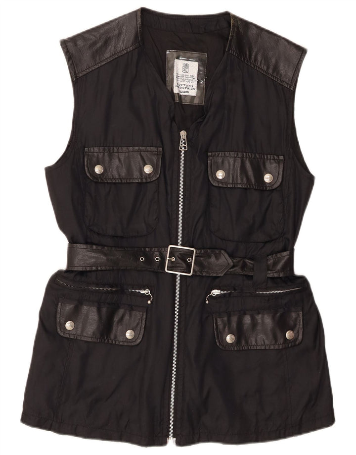 Cotton's Industries Gilet utilitaire pour femme UK 14 Medium Noir Polyamide