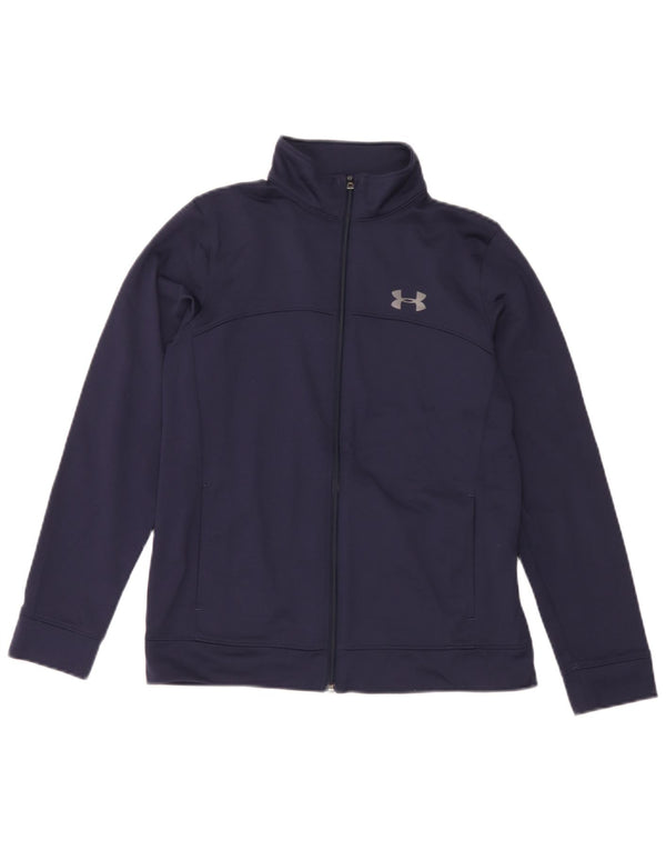 Under Armour Veste de survêtement pour garçon 11-12 ans Bleu marine Taille L