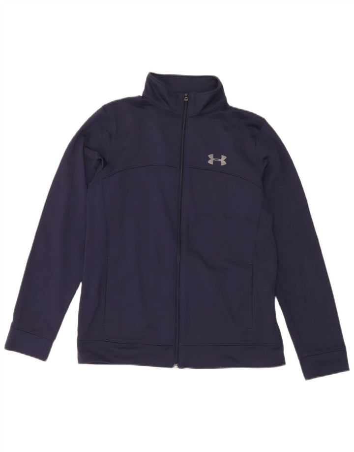 Under Armour Veste de survêtement pour garçon 11-12 ans Bleu marine Taille L