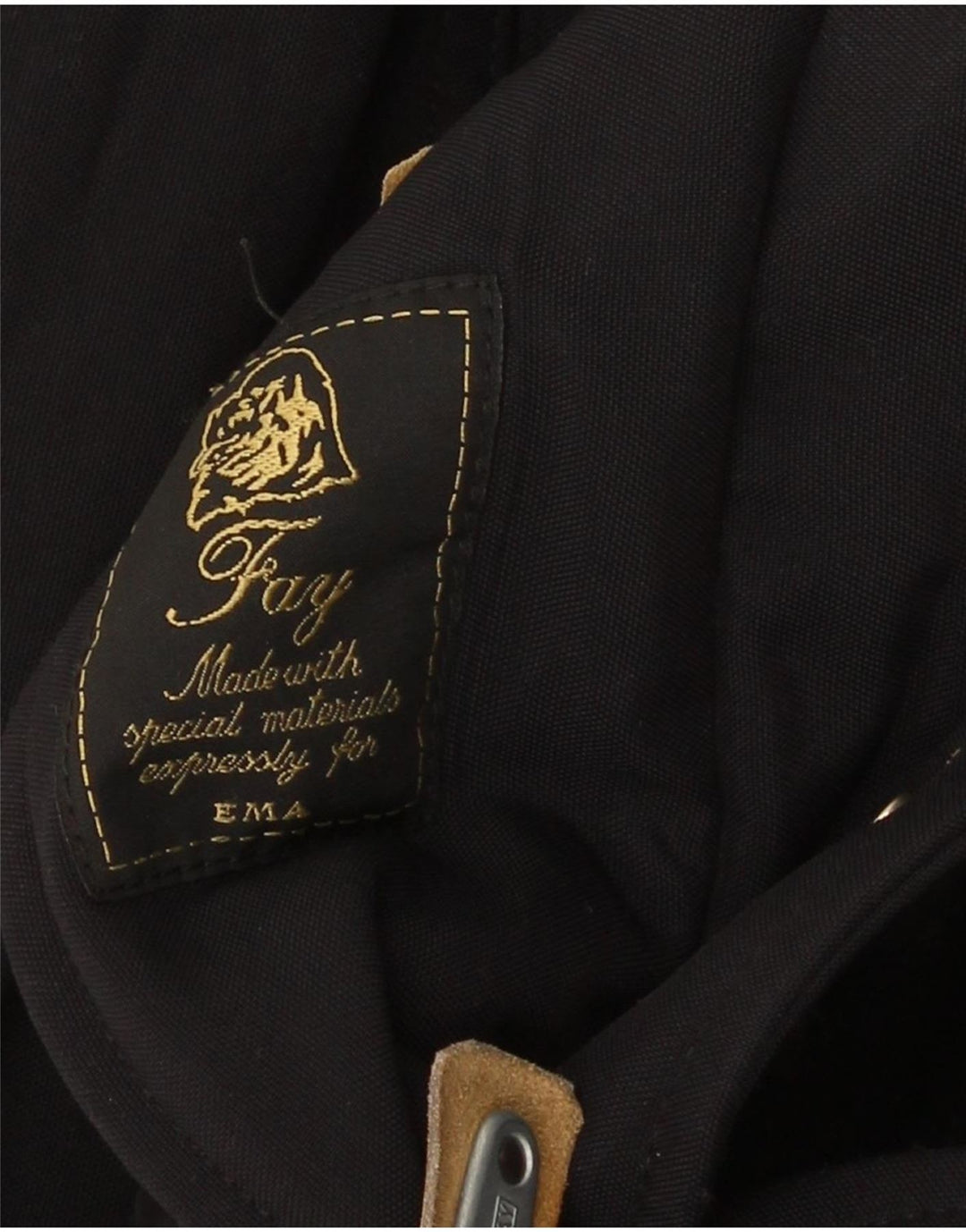 Fay Duffle Coat Femme UK 44 2XL Noir Classique