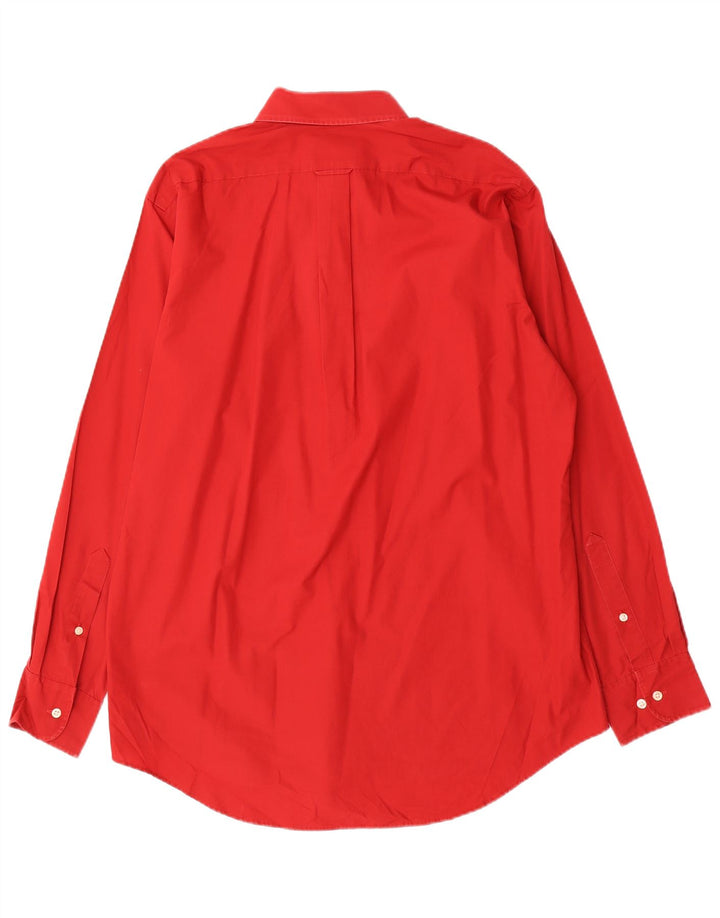 Izod Chemise Homme Taille 16 Grand Coton Rouge