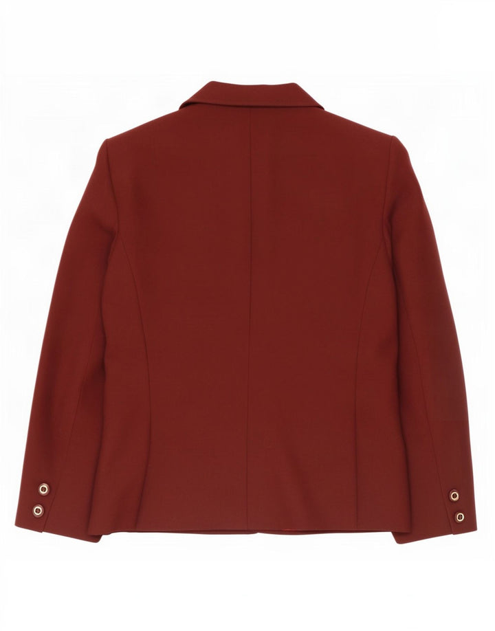 El Encore Veste blazer à 3 boutons pour femme UK 14 Polyester bordeaux moyen