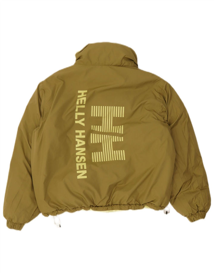 Helly Hansen Veste rembourrée graphique pour femme UK 14 Kaki moyen
