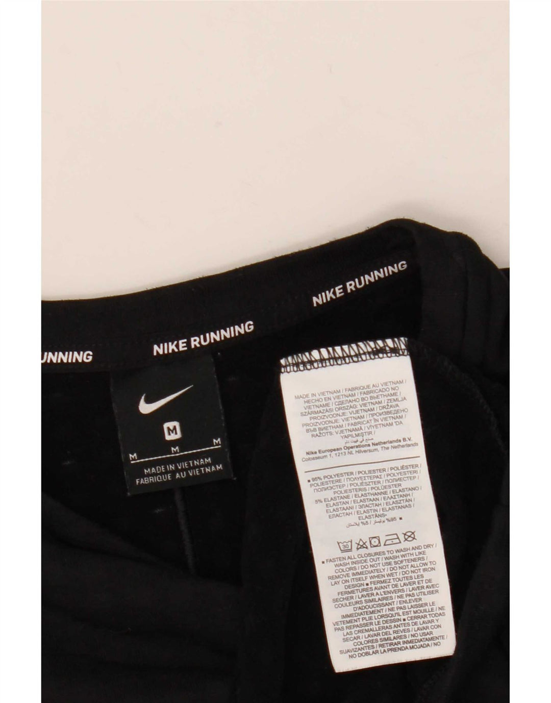 Nike Haut de running à manches longues pour homme Noir moyen Polyester