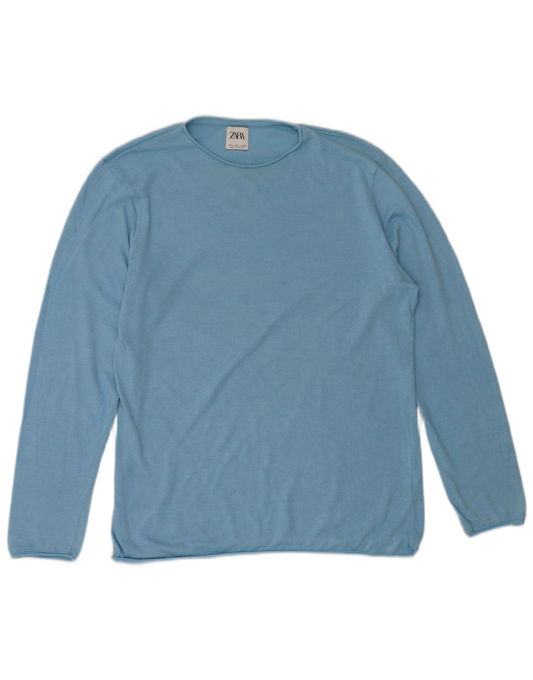 Zara Pull à col rond pour homme, grand bleu