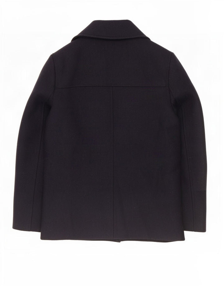 John Lewis Caban Femme UK 8 Petite Laine Bleu Marine