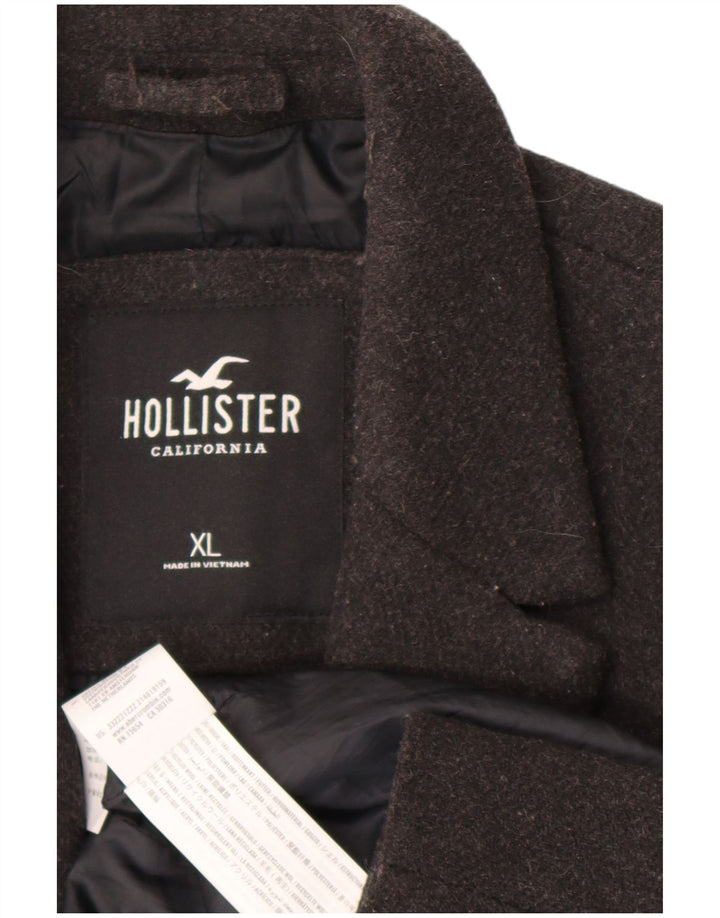 Hollister Manteau Homme UK 42 XL Gris Polyester