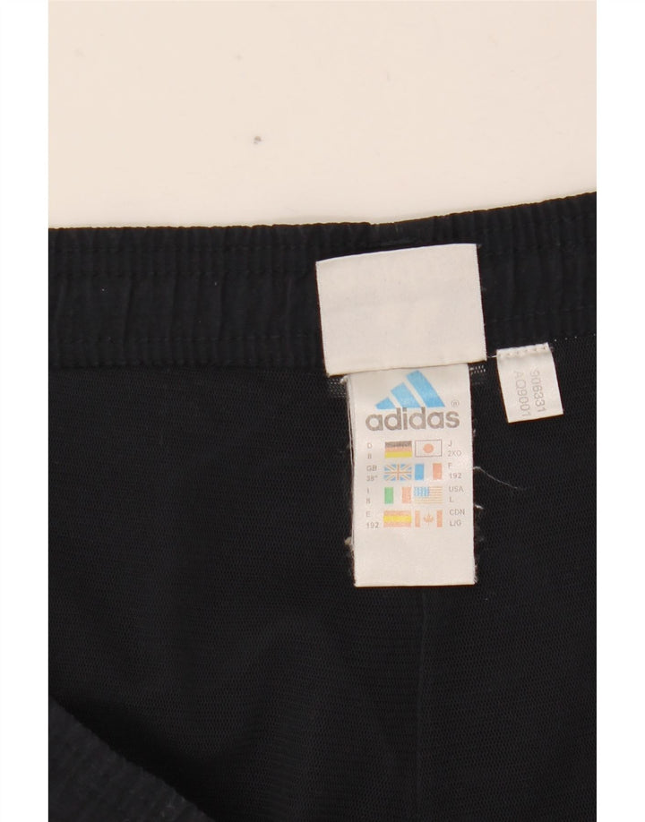 Adidas Pantalon de survêtement pour homme XL Bleu marine rayé en polyester