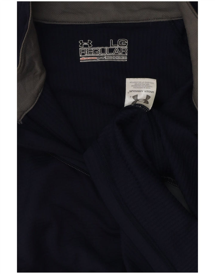 UNDER ARMOUR Haut de Survêtement Allseason Gear Pull Homme Bleu Marine Large
