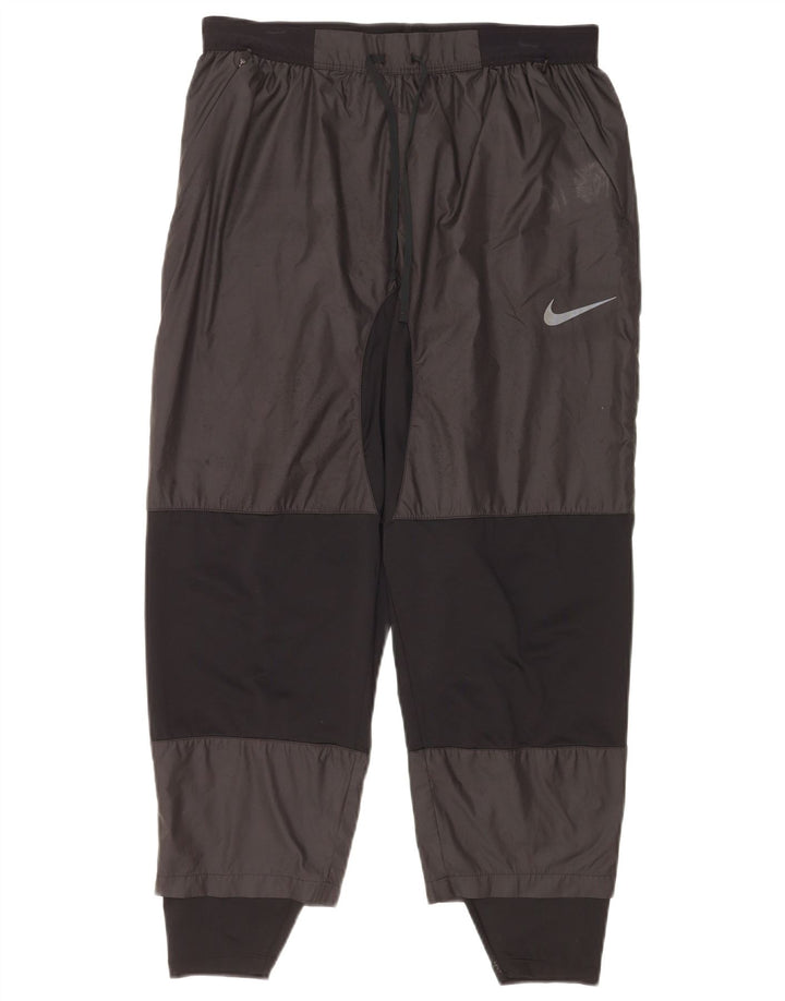 Nike Pantalon de survêtement pour homme Large Noir Colorblock Polyester